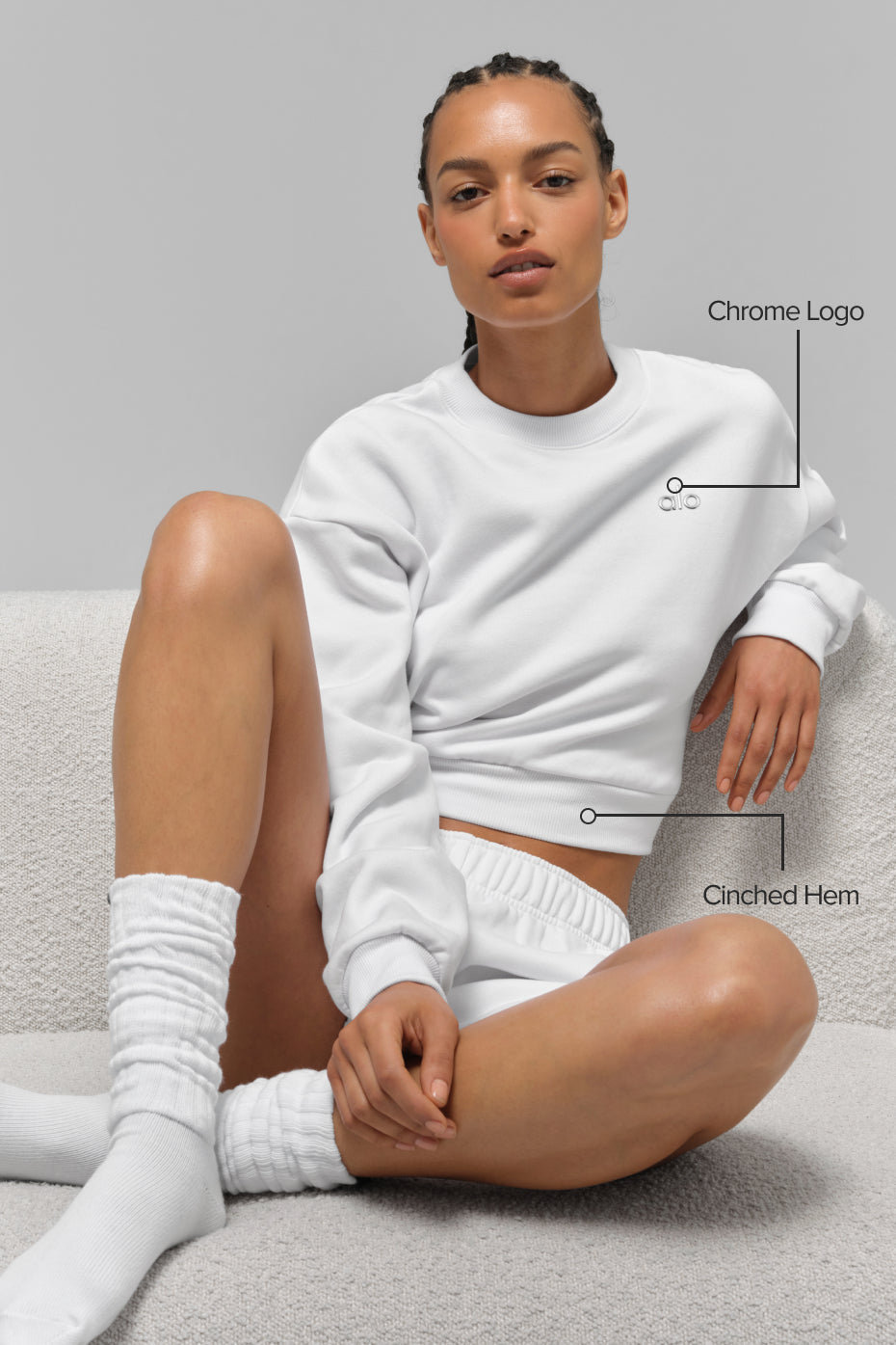sweater Accolade  Cropped Crew Neck "best-seller"